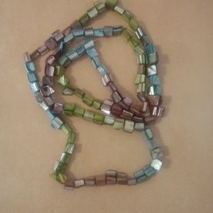 Pastel Color Shell Necklace Long